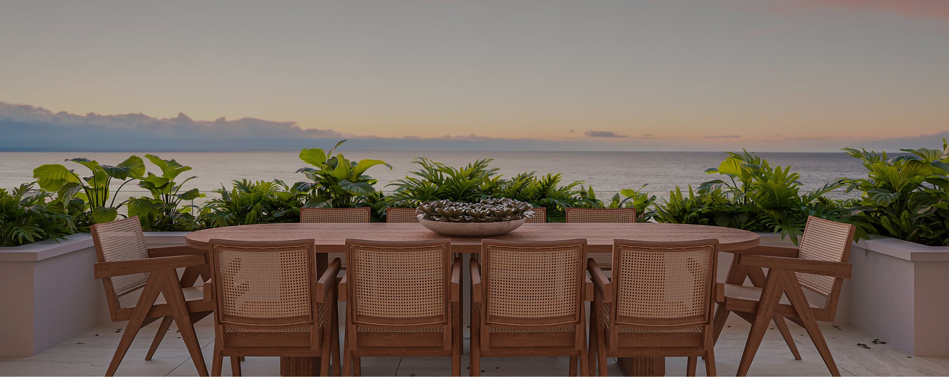 Luxury property newsletter section